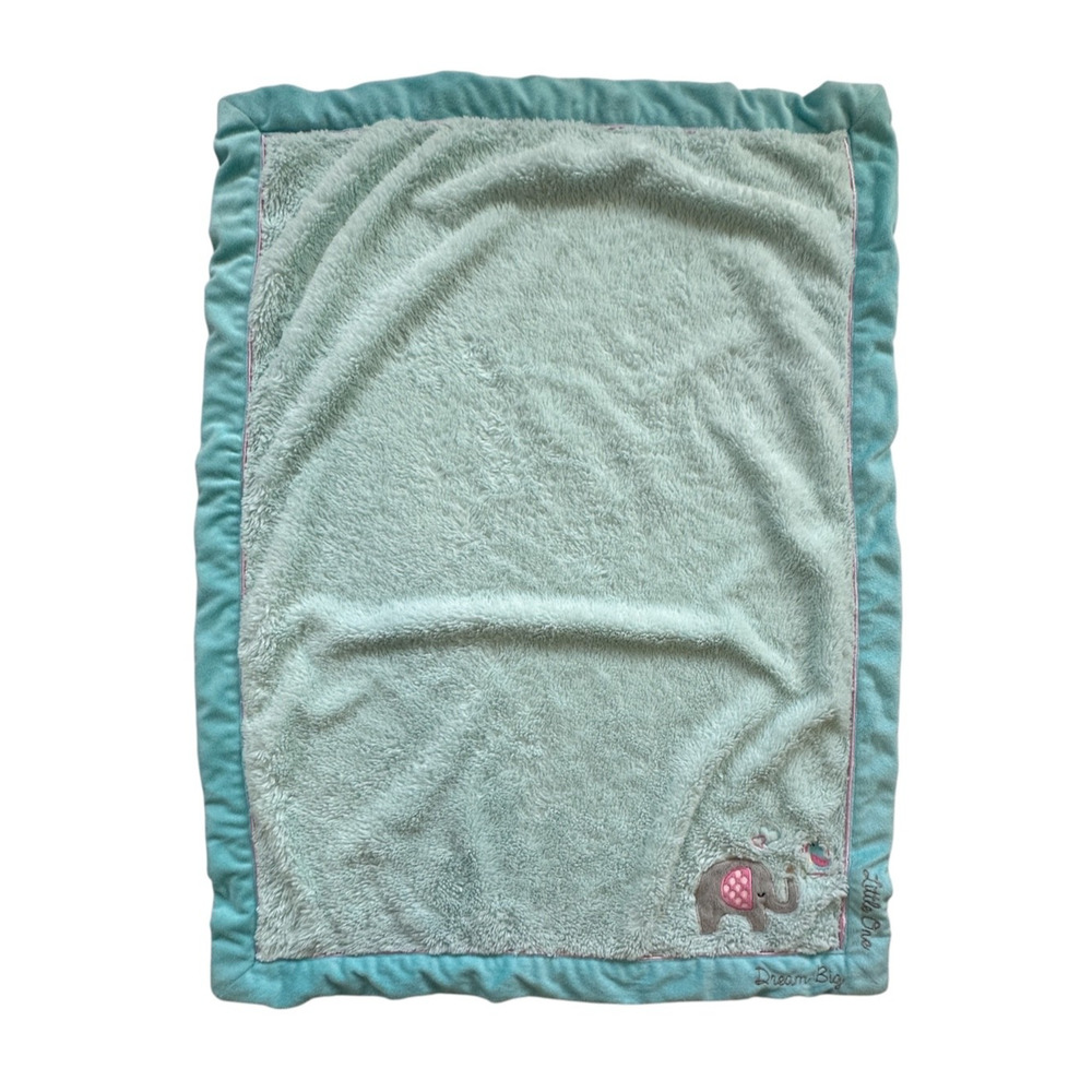 Koala Baby Green Pink Elephant Bird Dream Big Little One Plush Blanket Kids
